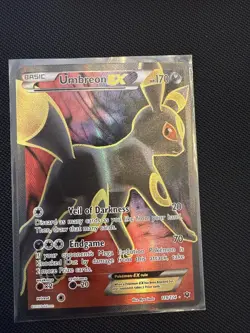 Pokemon Umbreon EX TCG Full Art Ultra Rare Card 119/124 - Image 1