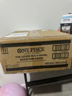 OP14 ENGLISH ONE PIECE CARD GAME THE AZURE SEA'S SEVEN BOOSTER BOX CASE SEALED - Image 1