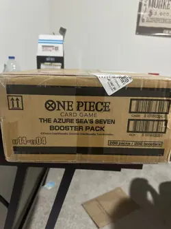OP14 ENGLISH ONE PIECE CARD GAME THE AZURE SEA'S SEVEN BOOSTER BOX CASE SEALED - Image 5