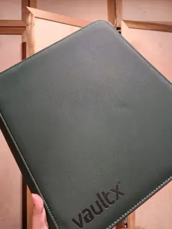 Vault x, Green 12-Pocket Exo-Tec Zip Binder XL 624 TCG Cards, Pokemon/One Piece - Image 1