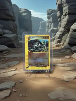 Pokemon TCG Geodude Expedition Base Set Reverse Holo Card 110/165 - Image 1