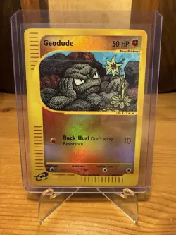 Pokemon TCG Geodude Expedition Base Set Reverse Holo Card 110/165 - Image 2