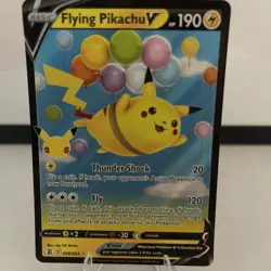 Pokemon TCG Flying Pikachu v Holo Ultra Rare Card 006/025 Celebrations 2021 - Image 1