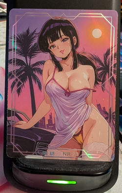 Cute Girl NR-23 Under Nightgown Goddess Story Anime Waifu Card - Image 1