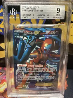 Deoxys EX Team Plasma Full Art Holo Card 111/116 BGS 9 PSA CGC - Image 1