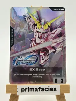 Gundam Card - EX Base (Unicorn Destroy) - EXBP-007 P (Promo) - Image 1