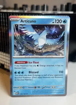 Pokemon ERROR Articuno 144/165 S&V 151 English TCG Holographic Holo Foil Card - Image 1