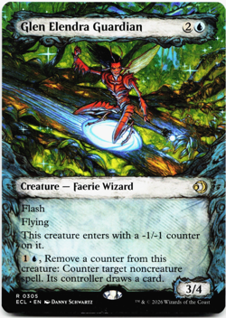 Glen Elendra Guardian (Showcase) - [Lorwyn Eclipsed] Magic - MTG ECL 0305 NM 💧 - Image 1