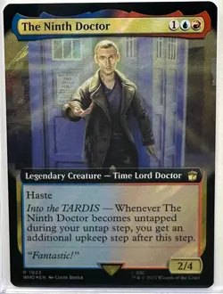 The Ninth Doctor (Extended Art) (Surge Foil) Doctor Who Magic MTG (1023) - Image 1