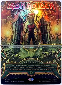 MTG Iron Maiden (Rainbow Foil) Secret Lair x Iron Maiden 2185 MINT - Image 1