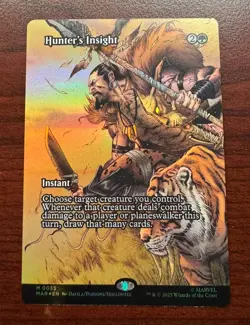 Hunter's Insight Borderless Foil - Mythic - Marvel Universe Eternal-Legal MTG - Image 1
