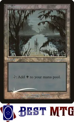 Magic The Gathering MTG Swamp (2001) 9 Foil SP Arena League 2001 - Image 1