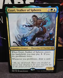 magic the gathering -Ezuri, Stalker of Spheres - Legendary Creature - Phyrexian - Image 1