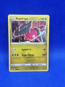 Pokemon TCG Regidrago 124/203 Holo Rare Evolving Skies NM Pack Fresh - Image 1