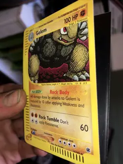 Pokemon GOLEM 14/165 Holo Rare LP Expedition TCG e-Reader - Image 4