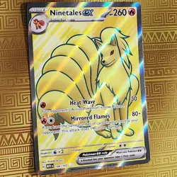 Ninetales EX 186/165 Full Art Ultra Rare Scarlet & Violet 151 Pokemon TCG NM - Image 1