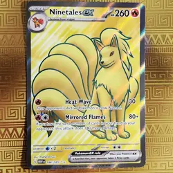 Ninetales EX 186/165 Full Art Ultra Rare Scarlet & Violet 151 Pokemon TCG NM - Image 2
