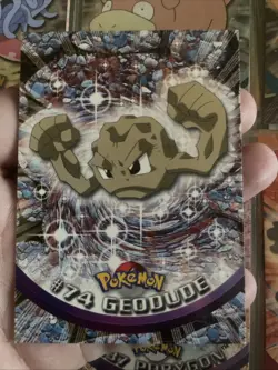 Topps Pokemon TV Animation Blue Logo 1st Edition Mint Non Holo #74 Geodude - Image 1