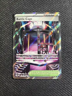 Pokemon TCG Battle Cage 116/094 Ultra Rare Trainer Stadium Holo Full Art English - Image 1