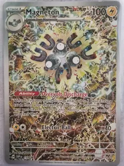 2024 Pokemon TCG Magneton 159 Holo Surging Sparks ETB PROMO full art - Image 1