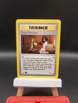 Pokemon Good Manners 1st Edition Trainer Gym Heroes #111/132 - Image 1