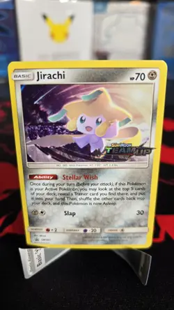 Pokemon TCG Jirachi SM161 Team Up Pre-Release Promo - Image 1