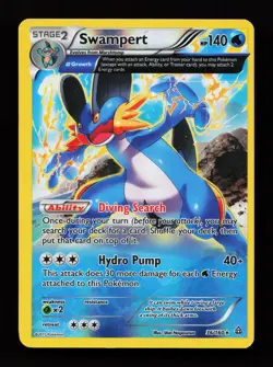 Swampert (Alpha) 36/160 Revere Holo Rare XY - Primal Clash Pokemon Card - Image 1