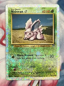 Nidoran M 83/110 Reverse Holo Legendary Collection 2002 Pokemon Card NM-/LP+ - Image 1
