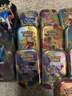 Lot Of 19 Empty Pokemon TCG Scarlet & Violet 151 Empty Mini Tins Card Storage - Image 3