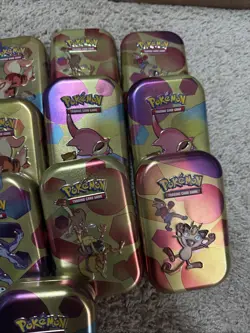 Lot Of 19 Empty Pokemon TCG Scarlet & Violet 151 Empty Mini Tins Card Storage - Image 5