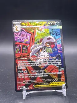Mega Scrafty ex 285/217 SIR Ascended Heroes Special Illustration Pokemon Card - Image 1
