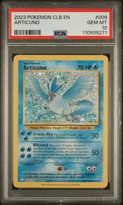 2023 POKEMON CLB-TRADING CARD GAME CLASSIC 009 ARTICUNO PSA 10 - Image 1