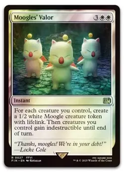 Moogles' Valor #27 (Foil) (NM) Final Fantasy FIN Magic MTG - Image 1