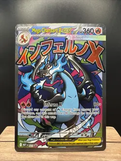 Pokemon Phantasmal Flames Mega Charizard X EX Full Art Black Star UPC Promo #023 - Image 1
