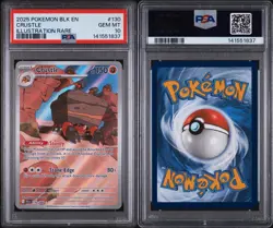 2025 Pokemon Black Bolt Crustle 130/086 Illustration Rare PSA 10 GEM MINT IR - Image 3