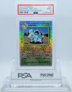 2002 POKEMON LEGENDARY COLLECTION NIDORINA #55 REVERSE HOLO PSA 9 MINT #41384346 - Image 2