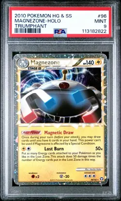 2010 POKEMON TRIUMPHANT MAGNEZONE PRIME #96 ULTRA RARE PSA 9 MINT #113182822 - Image 1