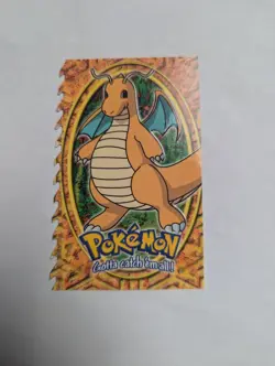 LP 1999 Topps Pokemon the First Movie Dragonite E12 of 12 Die-Cut - Image 1