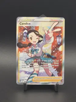 Pokemon TCG Candice 189/195 Rare Trainer Silver Tempest Sword & Shield Full Art - Image 1