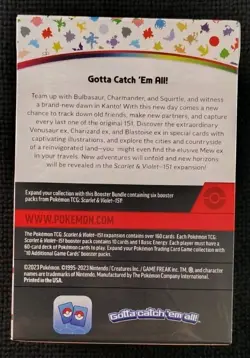 Pokemon TCG Scarlet and Violet 151 Booster Bundle (6 Packs) *SEALED* 820650853210 - Image 2