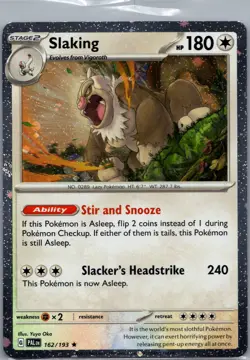 Pokemon Slaking 162/193 Cosmos Holo Promo Set - Image 1
