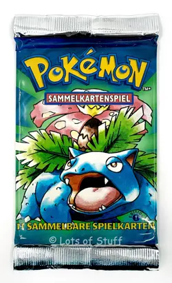 German Pokemon Base Set 1st Edition Booster Pack Venusaur 20.44gm -225 "Light" - Image 2