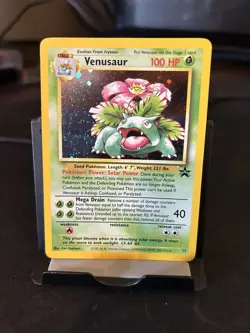 Venusaur 13 WOTC Holo Black Star Promo Pokemon TCG *creased* *damaged* - Image 1