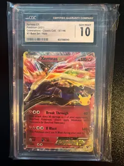 ✨✨ CGC 10 Xerneas EX 97/146 Celebrations Classic XY Base Pokemon - Image 1