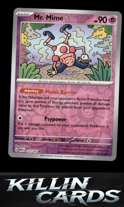 Reverse Holofoil Mr. Mime - 122/165 122/165 Pokemon Rare SV: Scarlet & Violet 15 - Image 1