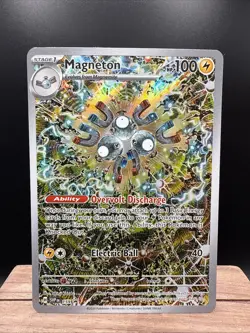 Magneton SVP 159 Black Star Promo Holo Card Surging Sparks, Pokemon TCG Full Art - Image 1