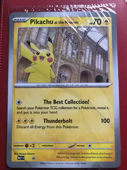 Pikachu At The Museum - SEALED -EXCLUSIVE JUMBO CARD - - Image 1
