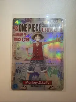 One Piece Monkey D. Luffy US Voyage College Basketball promo card - Image 1