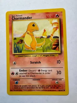 POKEMON BASE SET CARD 46/102 Charmander pre-owned - Image 1