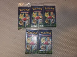 Pokemon General Mills Cereal 3-Card Booster Packs Sealed 5 Packs - Image 1